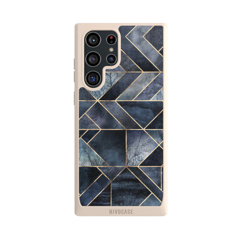 Samsung Galaxy S22 Ultra NIVOpure Abstraktes Natur-Dunkelblau