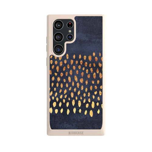 Samsung Galaxy S22 Ultra NIVOpure Muster Gold und Marine