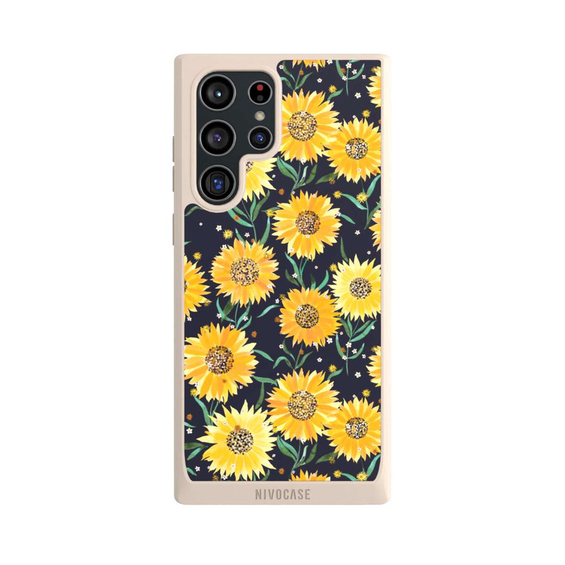 Galaxy S22 Ultra NIVOpure Sonnenblumen schwarz