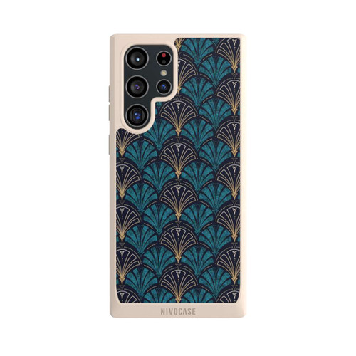 Samsung Galaxy S22 Ultra NIVOpure Art Deco Aquamarin Gold
