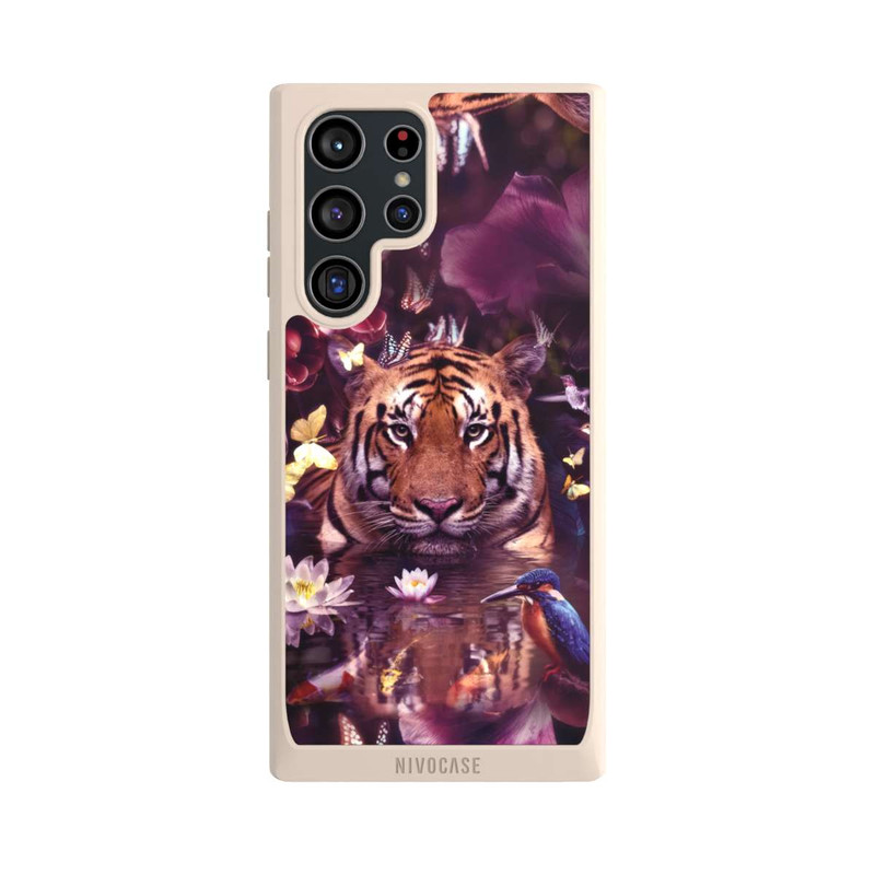 Galaxy S22 Ultra NIVOpure Tiger Blumenrahmen