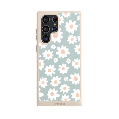 Samsung Galaxy S22 Ultra NIVOpure Gänseblümchen Muster grün