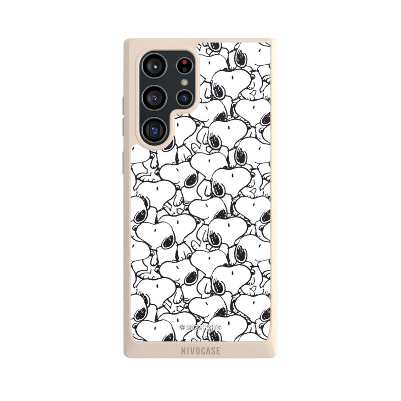 Galaxy S22 Ultra NIVOpure Snoopy Muster Schwarz und Weiß