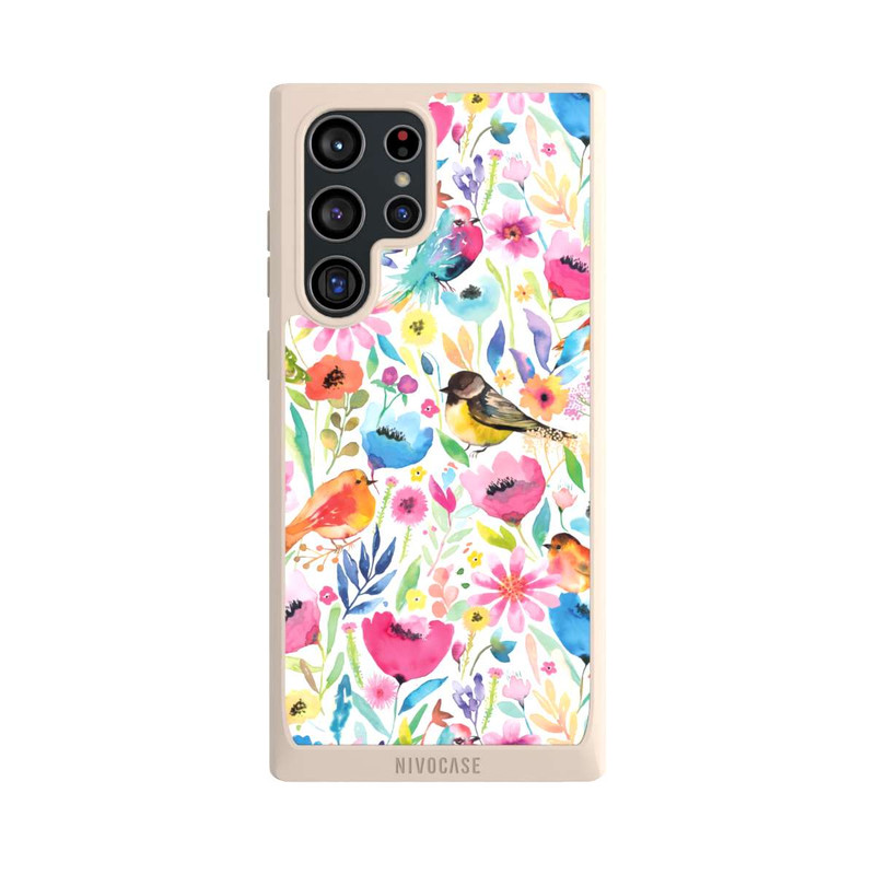 Galaxy S22 Ultra NIVOpure Wunderliche Vögel und Blumen