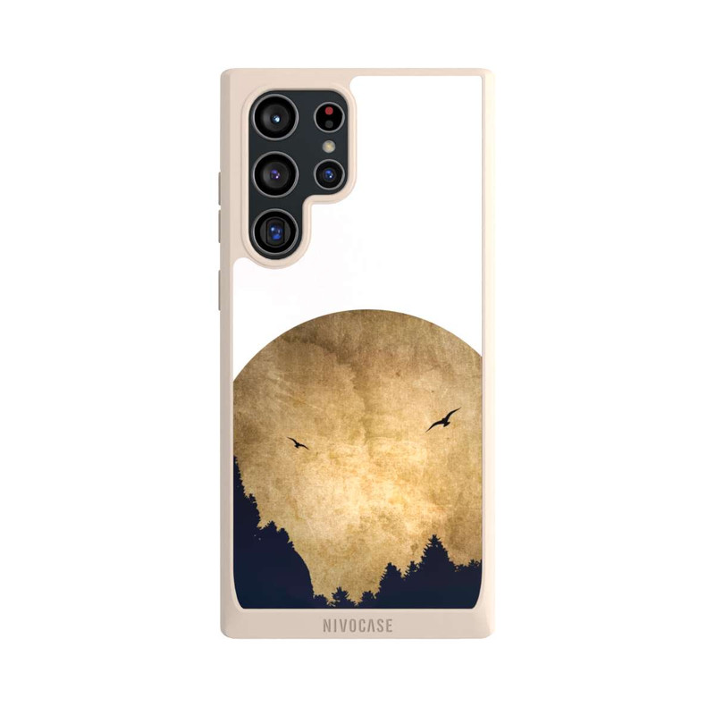 Galaxy S22 Ultra NIVOpure Zwei Vögel vor Mond