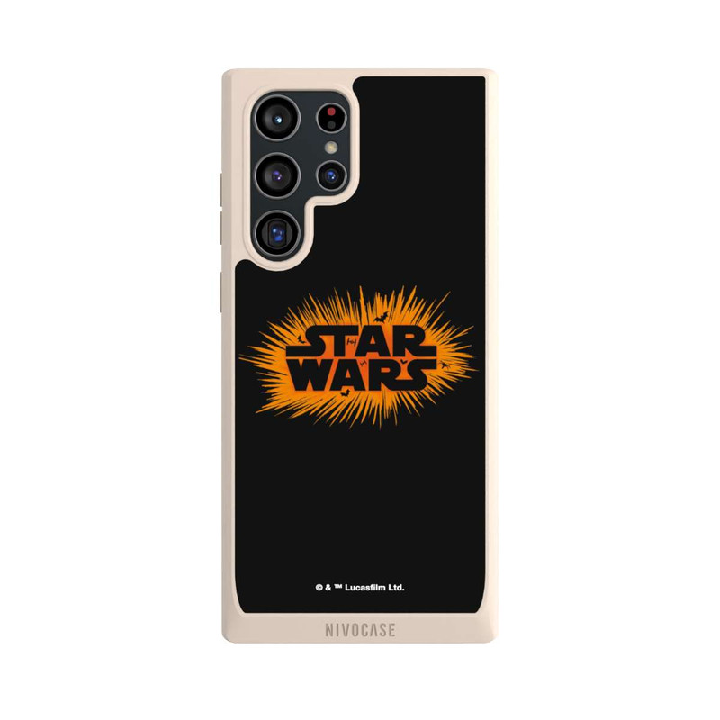 Galaxy S22 Ultra NIVOpure Star Wars Logo Orange Halloween Explosion