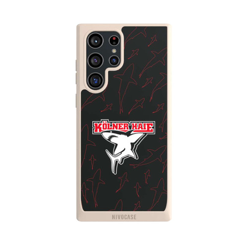 Samsung Galaxy S22 Ultra NIVOpure Haie Muster Rot