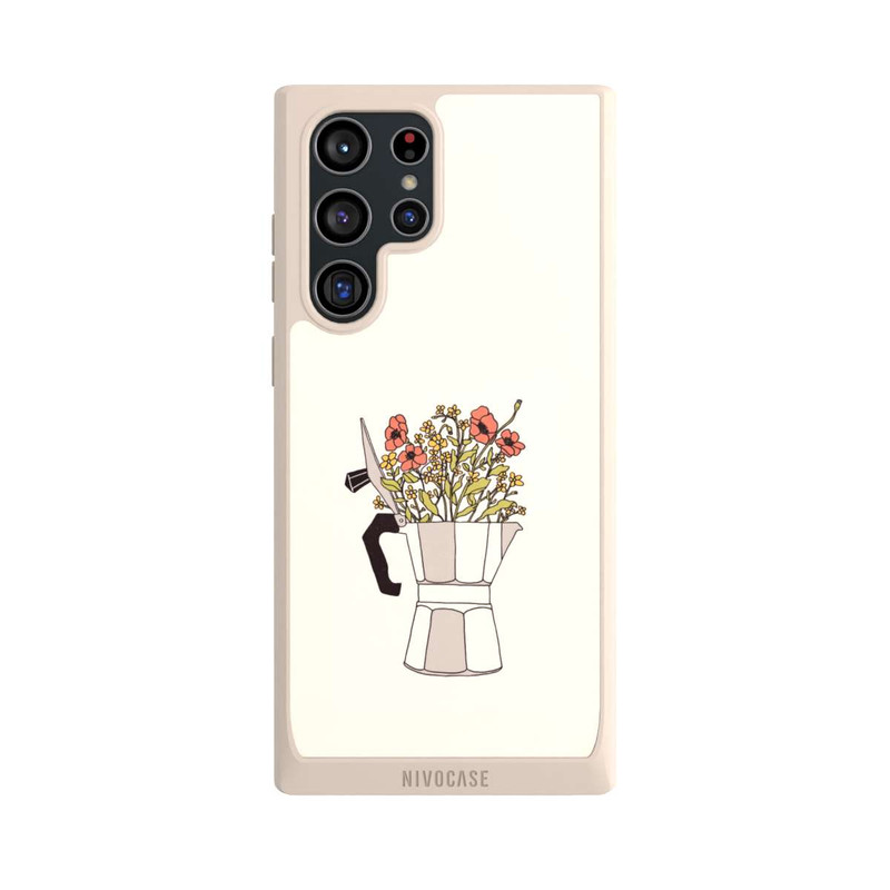 Galaxy S22 Ultra NIVOpure Moka Blumen