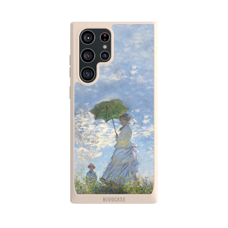 Galaxy S22 Ultra NIVOpure Frau mit Sonnenschirm - Monet