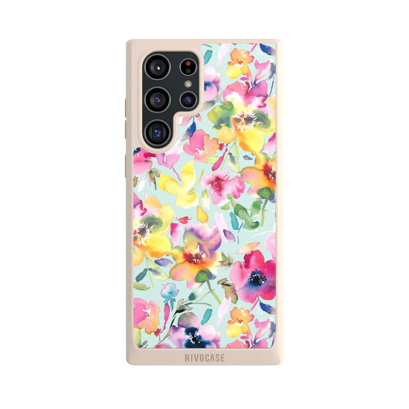 Galaxy S22 Ultra NIVOpure Künstlerischer Sommer Psychedelic Floral