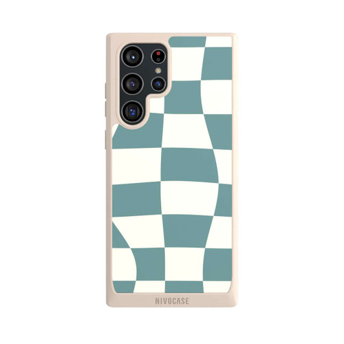 Samsung Galaxy S22 Ultra NIVOpure Schachbrett Petrol