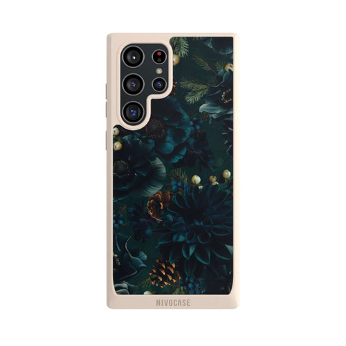 Samsung Galaxy S22 Ultra NIVOpure Blumenmuster Grün und Blau