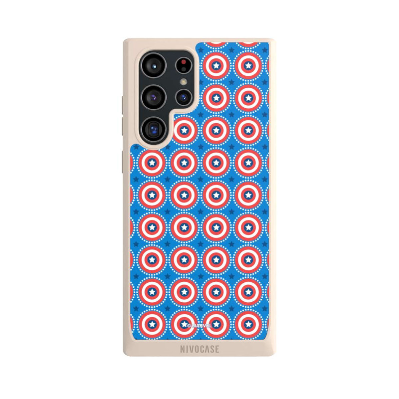 Galaxy S22 Ultra NIVOpure Captain American Shield Pattern