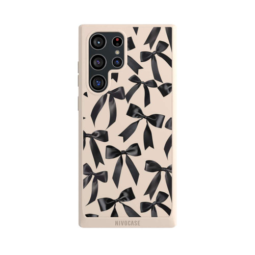 Samsung Galaxy S22 Ultra NIVOpure Schwarze Satinschleifen