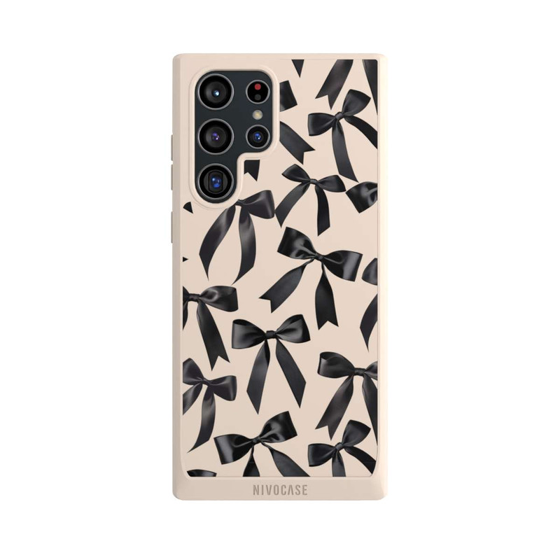 Galaxy S22 Ultra NIVOpure Schwarze Satinschleifen