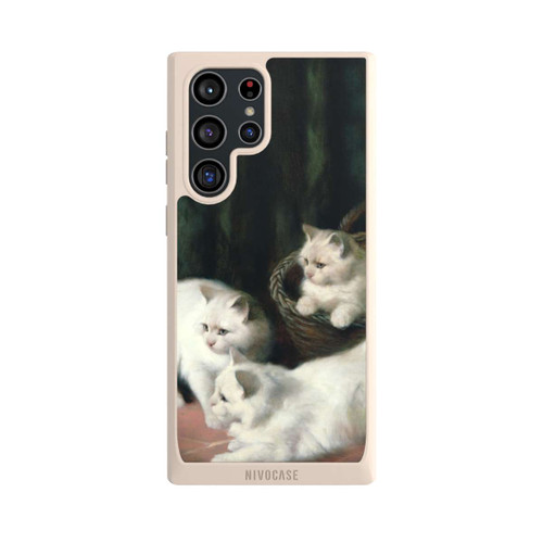 Samsung Galaxy S22 Ultra NIVOpure Three White Angora Kittens