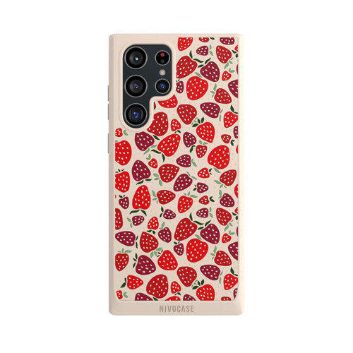 Samsung Galaxy S22 Ultra NIVOpure Erdbeermuster Comic Transparent