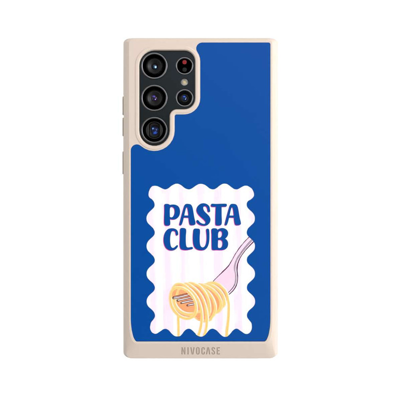 Galaxy S22 Ultra NIVOpure Pasta Club in Blue and Pink