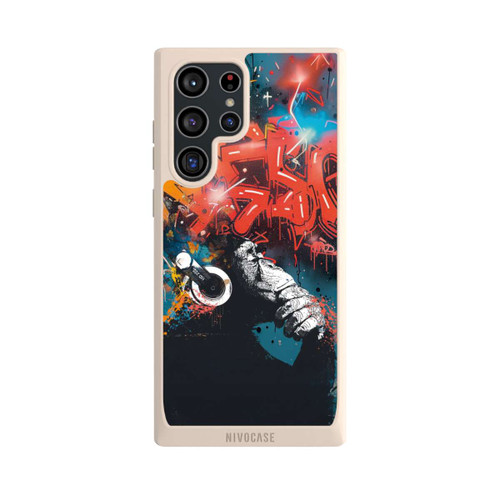 Samsung Galaxy S22 Ultra NIVOpure Affe Stereo Kopfhörer Graffiti Street Art