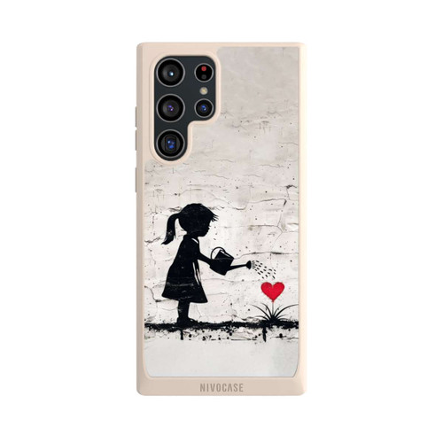 Samsung Galaxy S22 Ultra NIVOpure Girl Watering Bunch of Flowers 