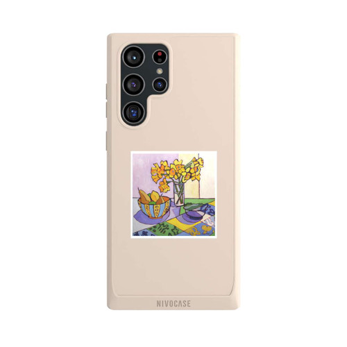 Samsung Galaxy S22 Ultra NIVOpure Daffodil Patchwork, 2023, by Catherine J Martzloff