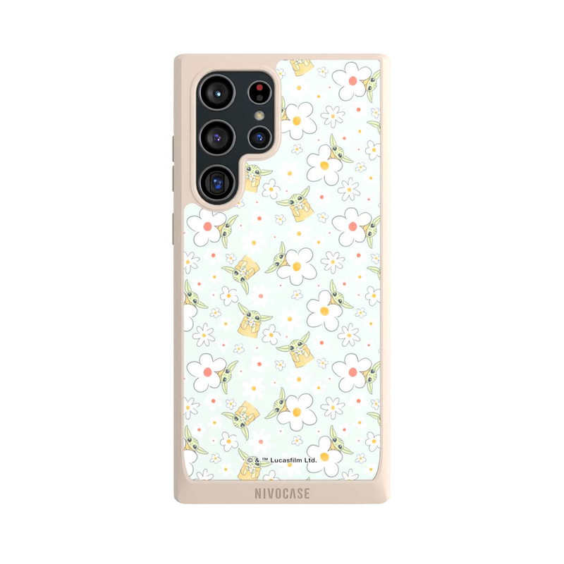 Galaxy S22 Ultra NIVOpure Baby Yoda Blumen Muster