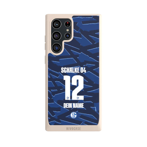 Samsung Galaxy S22 Ultra NIVOpure Schalke 04 Trikot Personalisierbar 25-26