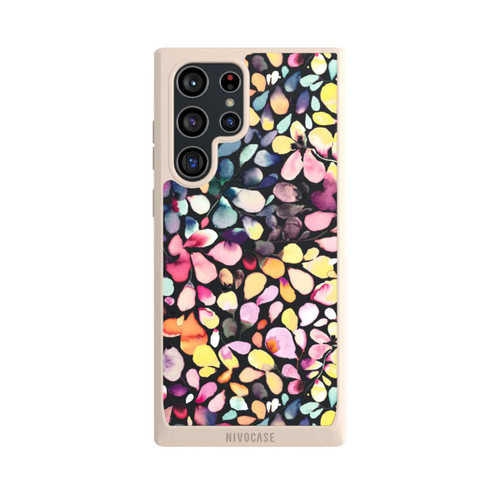 Samsung Galaxy S22 Ultra NIVOpure Eukalyptus Aquarellblätter Schwarz