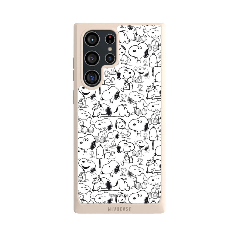 Galaxy S22 Ultra NIVOpure Classic Snoopy Pattern White