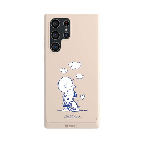 Samsung Galaxy S22 Ultra NIVOpure Peanuts Charlie Brown Snoopy Hug Transparent