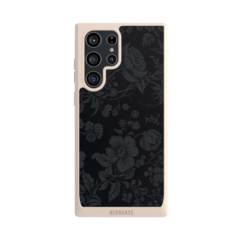 Samsung Galaxy S22 Ultra NIVOpure Dunkle Blumen Vintageoptik
