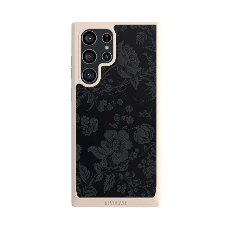 Galaxy S22 Ultra NIVOpure Dunkle Blumen Vintageoptik