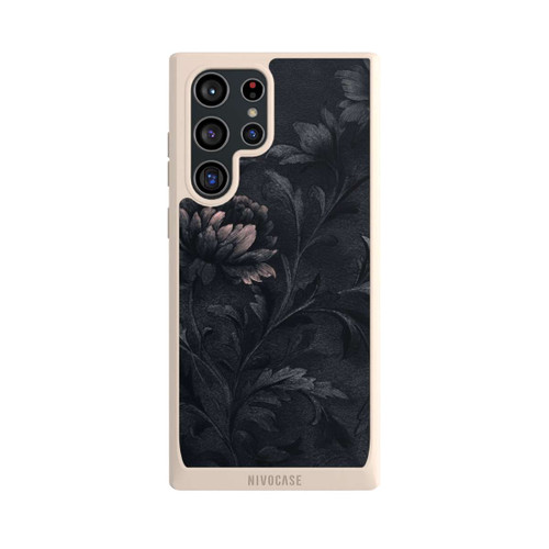 Samsung Galaxy S22 Ultra NIVOpure Dunkles Blumenmuster Vintage
