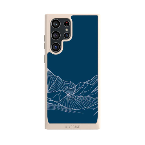 Samsung Galaxy S22 Ultra NIVOpure Blue Mountain Contour Lines