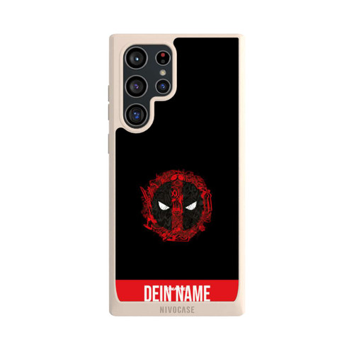 Samsung Galaxy S22 Ultra NIVOpure Deadpool Logo Personalisierbar