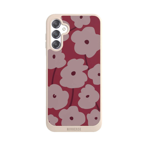 Samsung Galaxy A14 5G NIVOpure Minimalistic Flowers Bordeaux