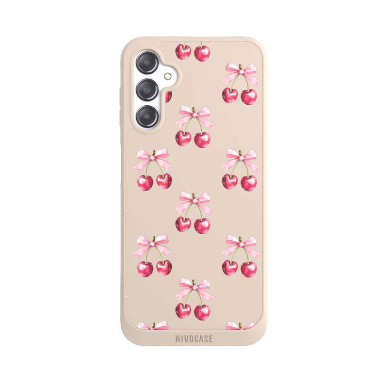 Galaxy A14 5G NIVOpure Cherry Bow Pattern Transparent with AI