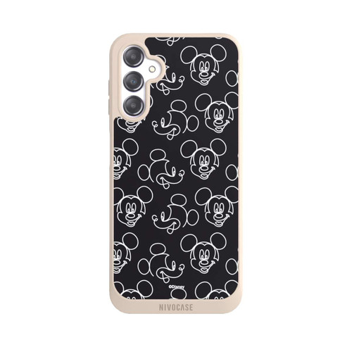 Samsung Galaxy A14 5G NIVOpure Disney Mickey Faces Black Line Art Pattern