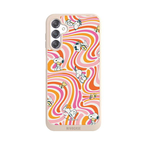 Samsung Galaxy A14 5G NIVOpure Peanuts Hippie Pattern Orange