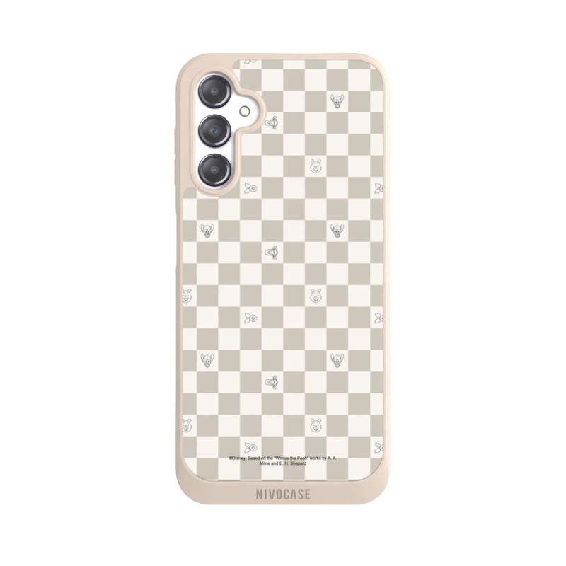 Galaxy A14 5G NIVOpure Winnie the Pooh Checked Pattern Beige