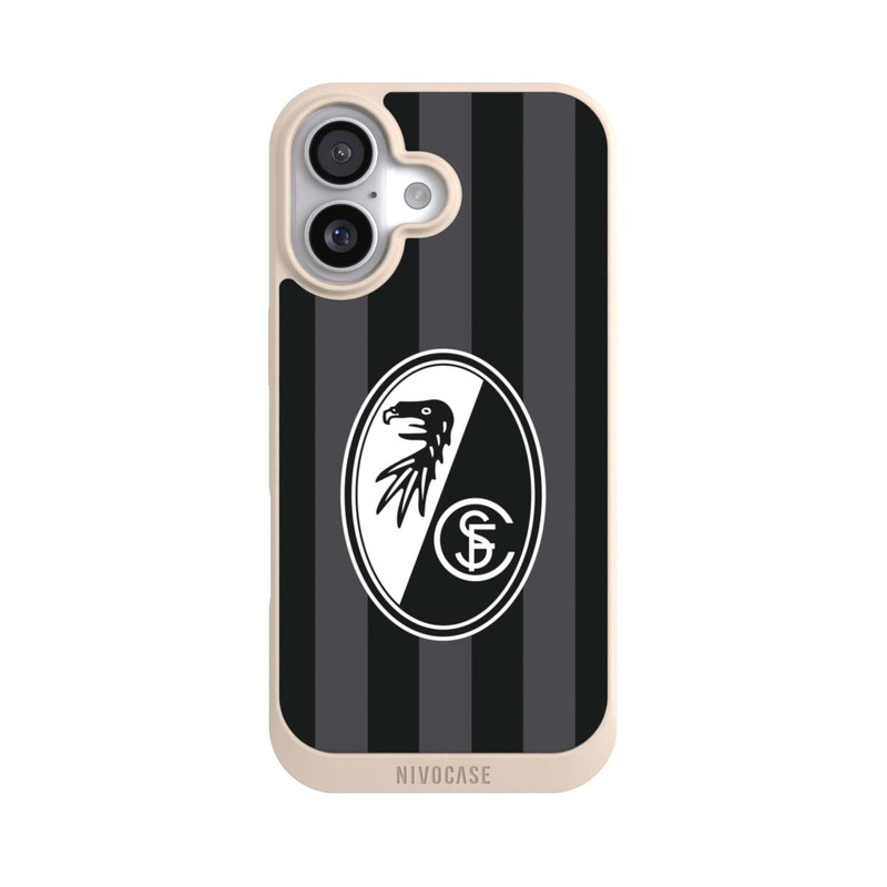 iPhone 17 NIVOpure SC Freiburg - Grau Gestreift