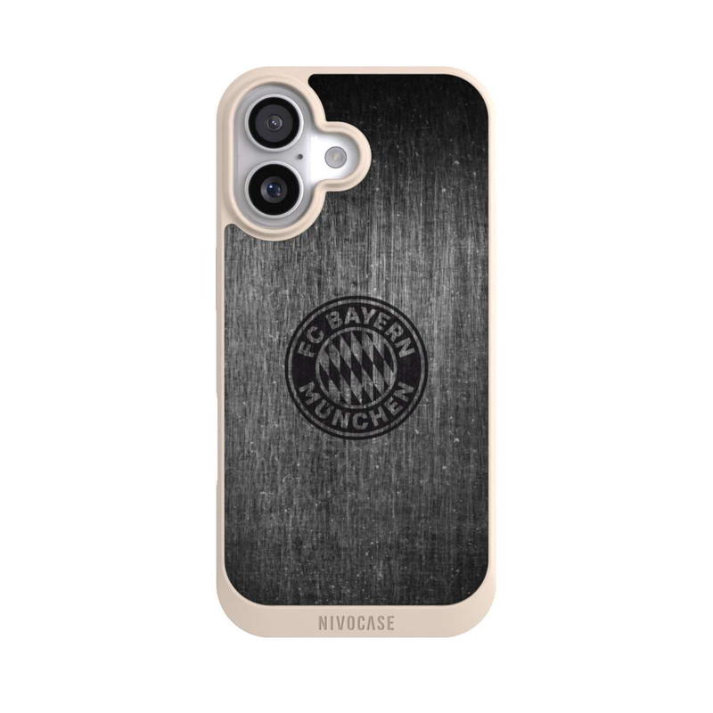 iPhone 17 NIVOpure Metalllook FCB Logo einfarbig