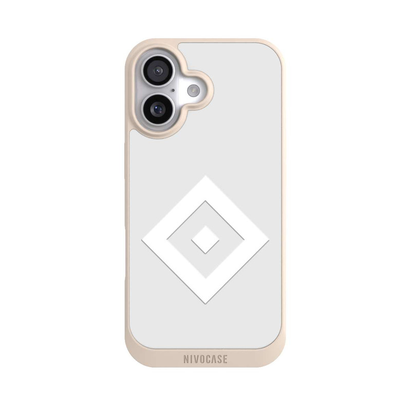 iPhone 17 NIVOpure Rauten Logo auf HSV Grau