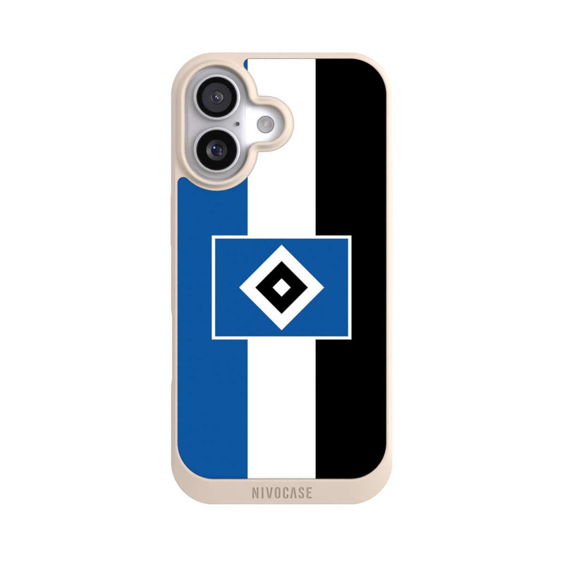 iPhone 17 NIVOpure HSV Streifen - Blau-Weiß-Schwarz