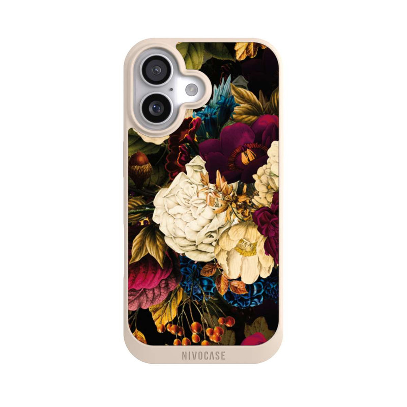 iPhone 17 NIVOpure Dunkle Vintage Blumen