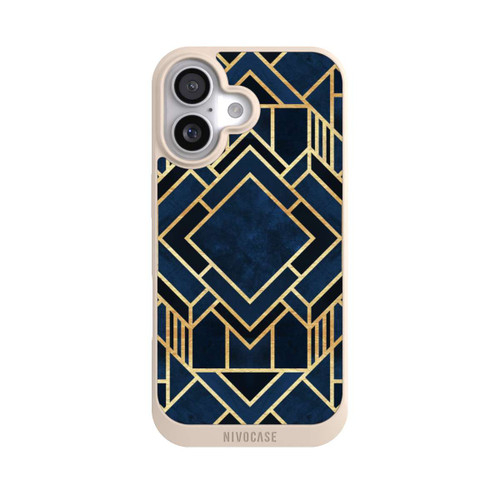  NIVOpure Kunst Deko Blau Golddruck