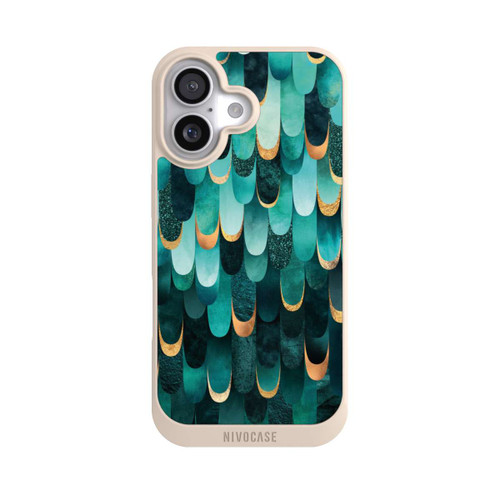  NIVOpure Gefiedert Türkis Golddruck