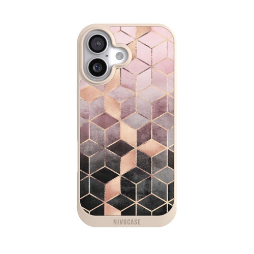  NIVOpure Pink-grauer Farbverlauf Würfel Druck