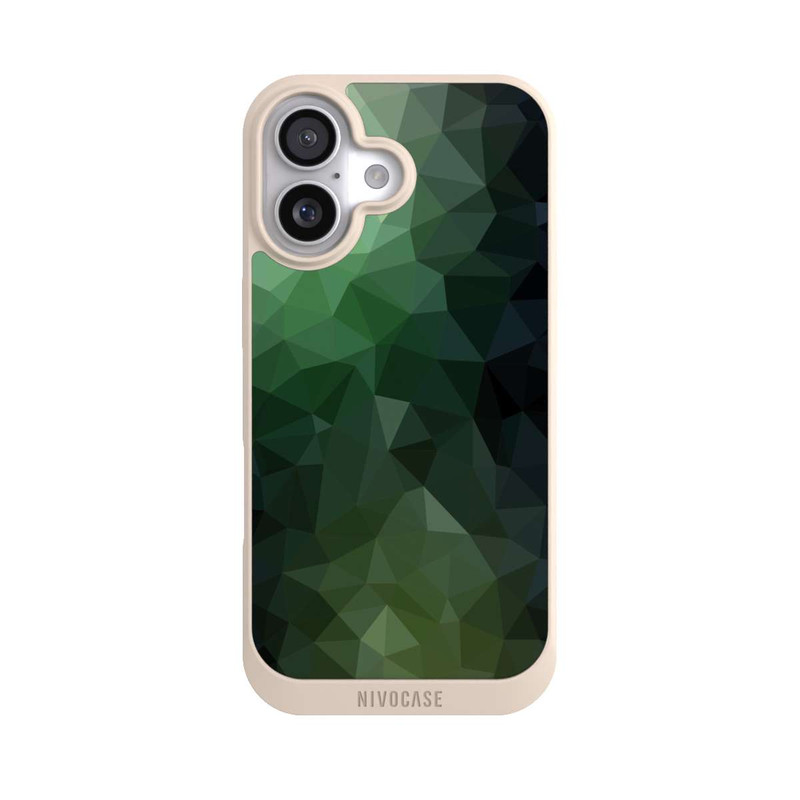 iPhone 17 NIVOpure Polygonal Mosaic Green