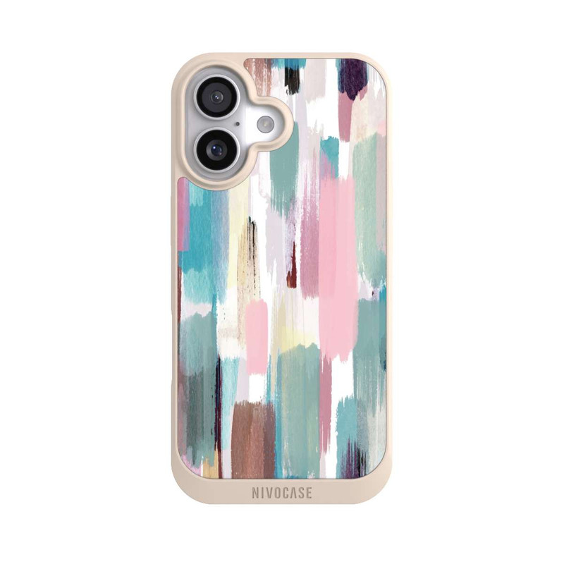 iPhone 17 NIVOpure Abstrakte Pinselstriche in Pastelltönen